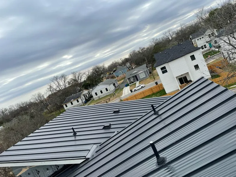Standing seam metal roof panels with vents for Skylight Repair in Deerpark